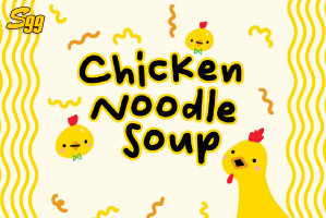 Font chữ lĩnh vực đồ ăn, trẻ em, vui nhộn, hoạt hình SVN-Chicken Noodle Soup