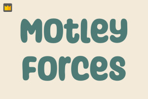 Font chữ hoạt hình cho trẻ em TH Motley Forces Việt hóa.