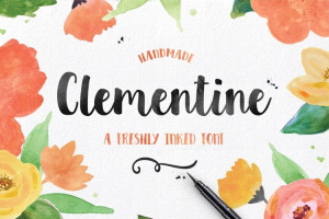 Font chữ vui vẻ, dễ thương, hoạt hình cho lĩnh vực trẻ em, đồ ăn, fodd, cute  SVN-Clementine