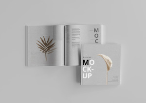 Mockup, phối cảnh catalog PSD khổ a4 mẫu 18