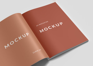 Mockup, phối cảnh catalog PSD khổ a4 mẫu 32