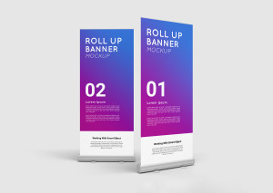 Mockup standee PSD mẫu số 59