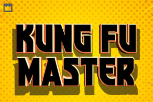 Kung-Fu Master Font chữ vui vẻ, dễ thương, hoạt hình cho lĩnh vực trẻ em, đồ ăn, fodd, cute