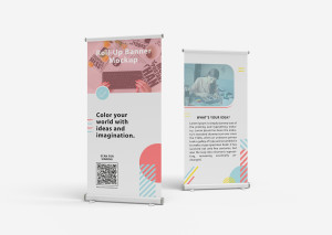 Mockup standee PSD mẫu số 39