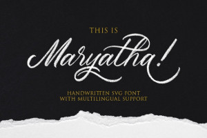 Font chữ mềm mại TH Maryatha Việt Hoá