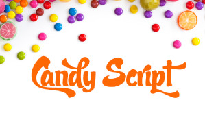 Font chữ vui vẻ, dễ thương, hoạt hình cho lĩnh vực trẻ em, đồ ăn, fodd, cute SVN-Candy Script