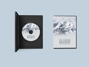 Mockup băng đĩa CD file PSD số 29