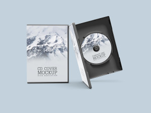 Mockup băng đĩa CD file PSD số 26