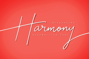 Font chữ viết tay, chữ ký mềm mại cho thiệp cưới, đám cưới SVN-Harmony