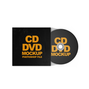 Mockup băng đĩa CD file PSD số 11