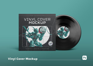 Mockup thiết kế bìa đĩa CD phim PSD