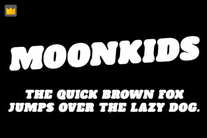 MOONKIDS Ext Bd Font chữ vui vẻ, dễ thương, hoạt hình cho lĩnh vực trẻ em, đồ ăn, fodd, cute