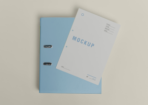 Mockup kẹp tài liệu giấy tờ mẫu số 44 PSD