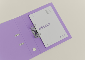 Mockup kẹp tài liệu giấy tờ mẫu số 45 PSD